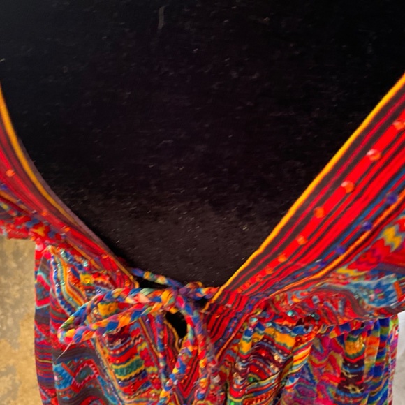 NWOT RUBY VAYA for BOSTON PROPER HIGH LOW SEXY MULTI COLOR DRESS - Picture 5 of 17